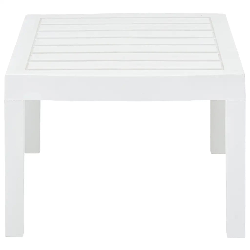 Tavolo da Giardino Bianco 78x55x38 cm in Plastica cod mxl 34403