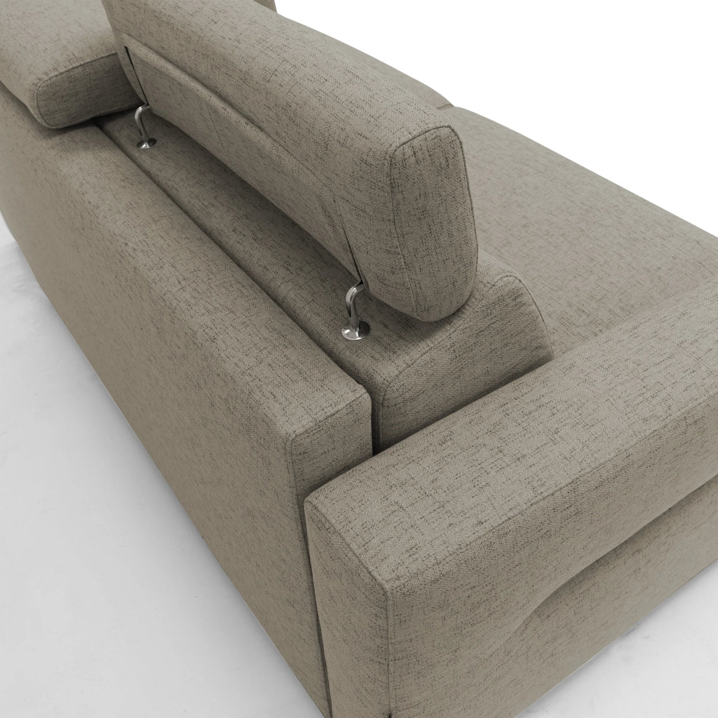 Avalon Divano letto con materasso H18 180 cm (mat. 120x197 cm) marrone
