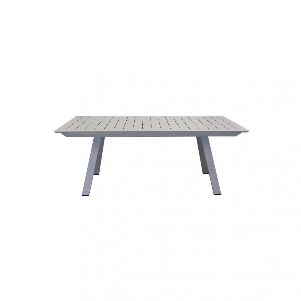 Tavolo Zante Allungabile 200/300x110x75 h cm in Alluminio Tortora