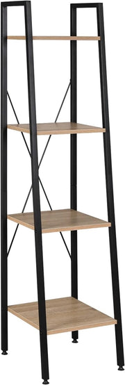 Scaffale Angolo a 4 Ripiani per Studio Ufficio Mensole in Legno Fioriera Porta Piante RGB9284hei