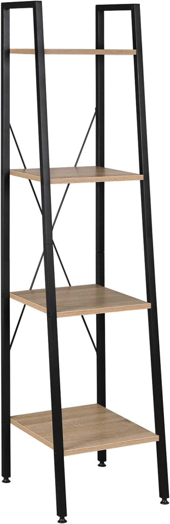 Scaffale Angolo a 4 Ripiani per Studio Ufficio Mensole in Legno Fioriera Porta Piante RGB9284hei