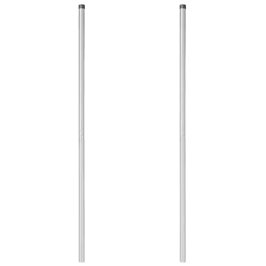 Palo della recinzione 2 pz Argento CFW1813398