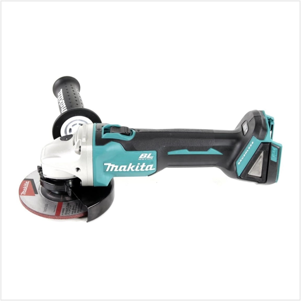 DGA 504 RT1J - Smerigliatrice angolare a batteria 18 V, 125 mm, senza spazzole + 1 batteria da 5,0 Ah + caricatore + Makpac