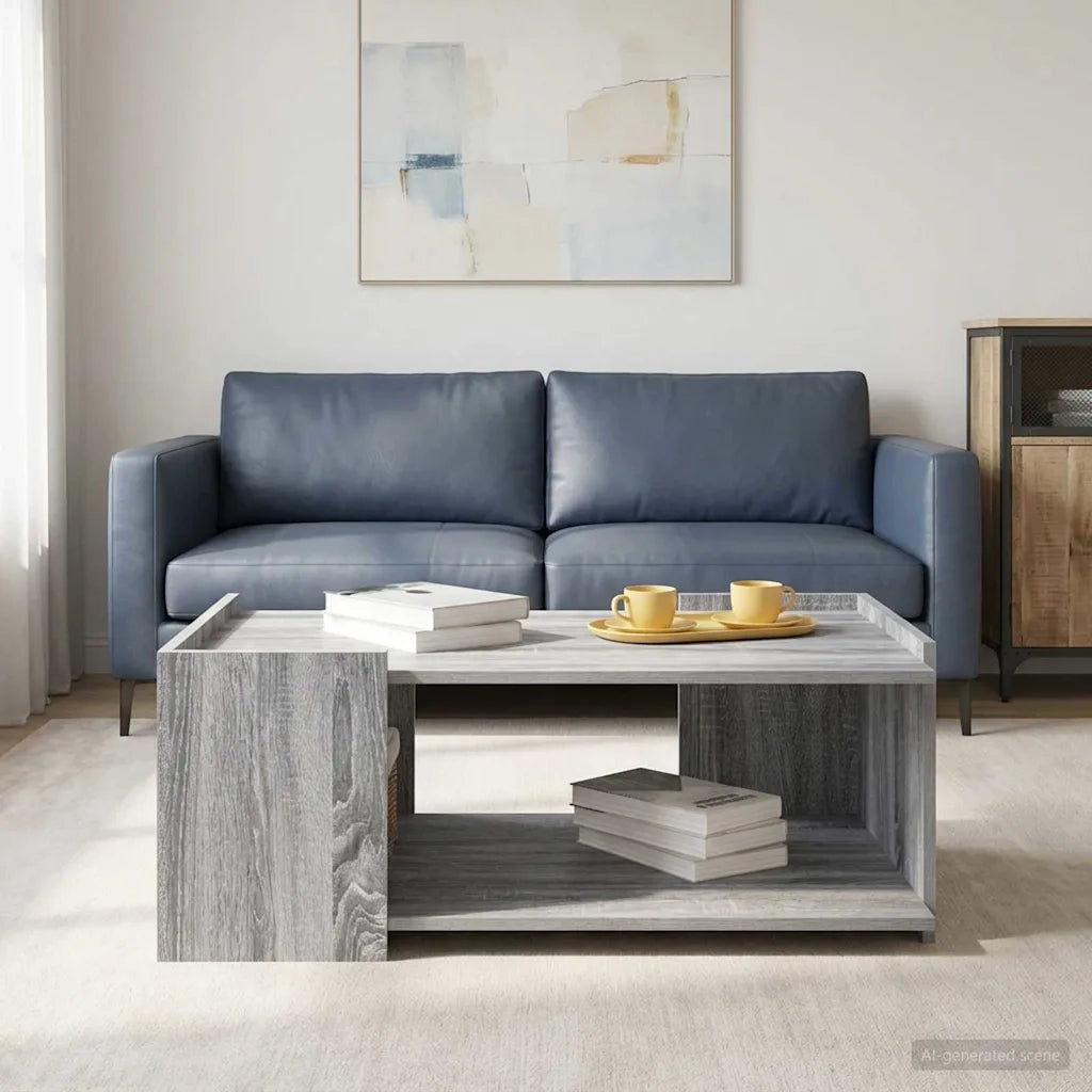 Tavolino da salotto Grigio Sonoma 90 x 50 x 33 cm