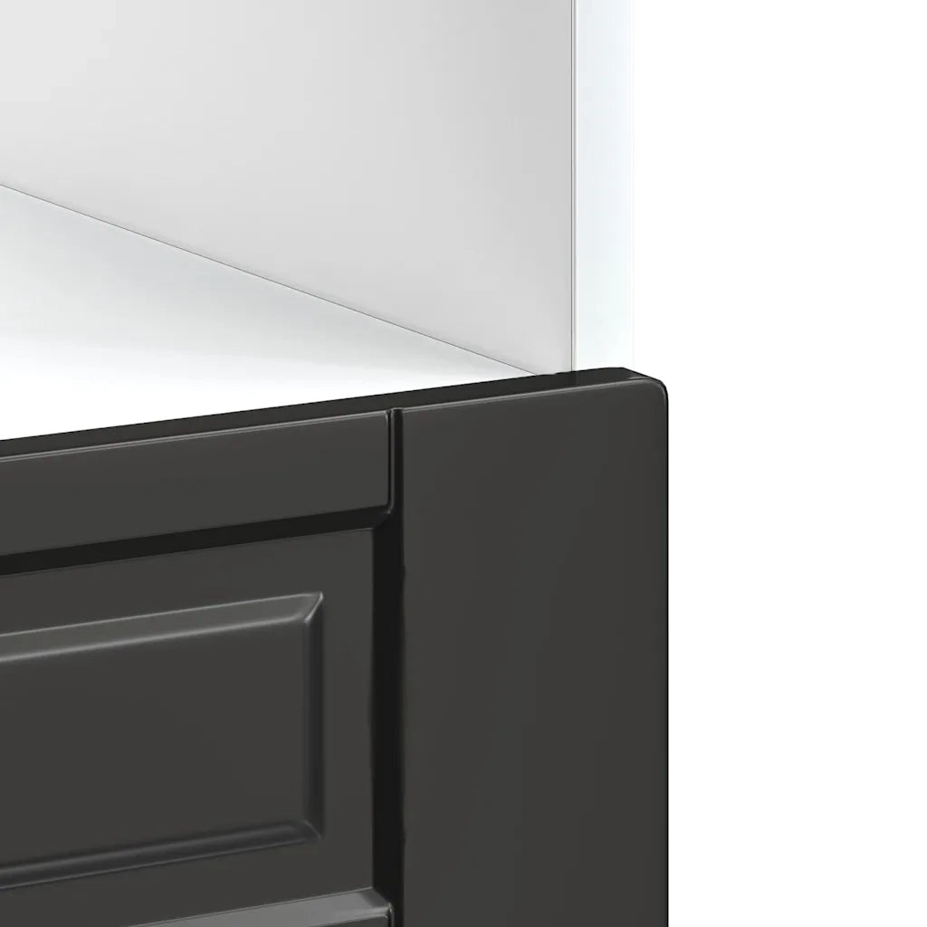 Pensile da cucina | Armadio per Forno Porto Nero in Legno Multistrato
