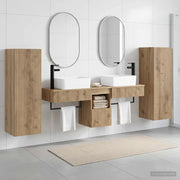 Set di mobili per il bagno 5 pz Rovere Artigianale 3405982