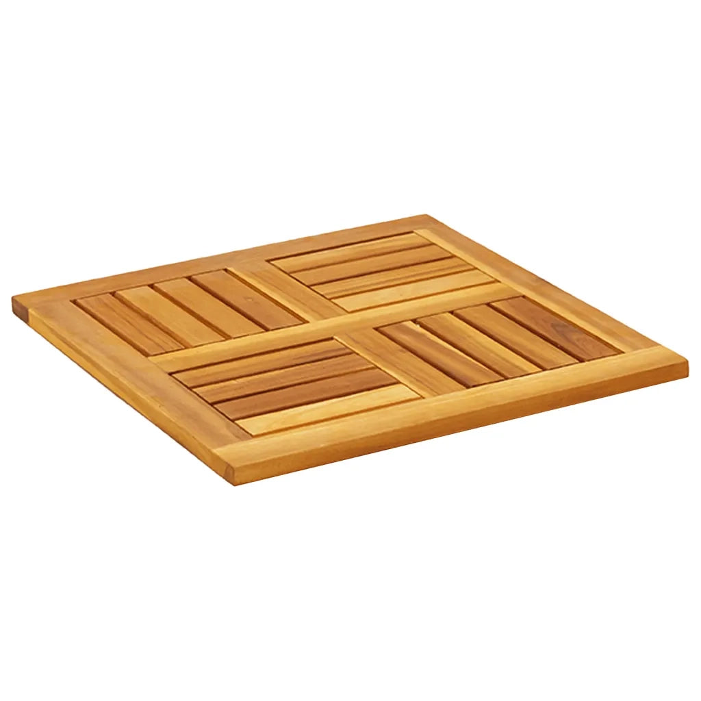 Piano per Tavolo 50x50x2 cm Quadrato Legno Massello di Acacia 4004253