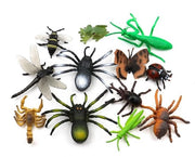 Insetti Educativi 12 Pezzi - Figure Insetti Realistici - Giocattoli Educativi - Esperienza Tattile - Materiale Plastico Ecologico - Adatto per Bambini Piccoli - Giocattoli Insetti
