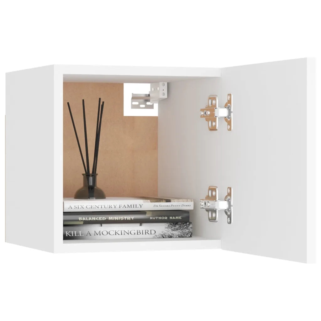 Set Mobili Porta TV 8 pz Bianco in Legno Multistrato 3074457