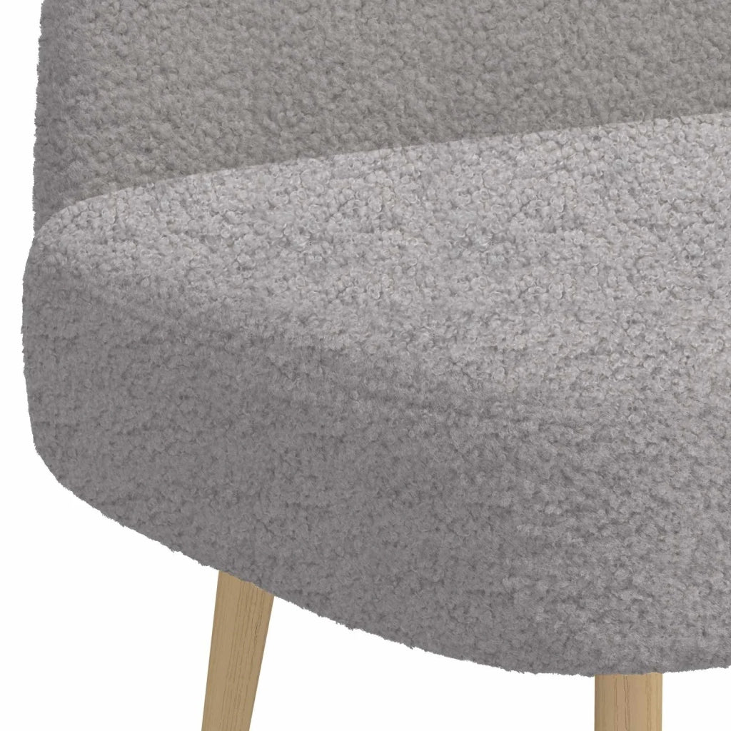Panchina imbottita con schienale Grigio chiaro 110 x 60 x 76 cm 42040770