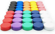Magnetici per frigorifero colorati - multifunzionali e resistenti - 40 pezzi