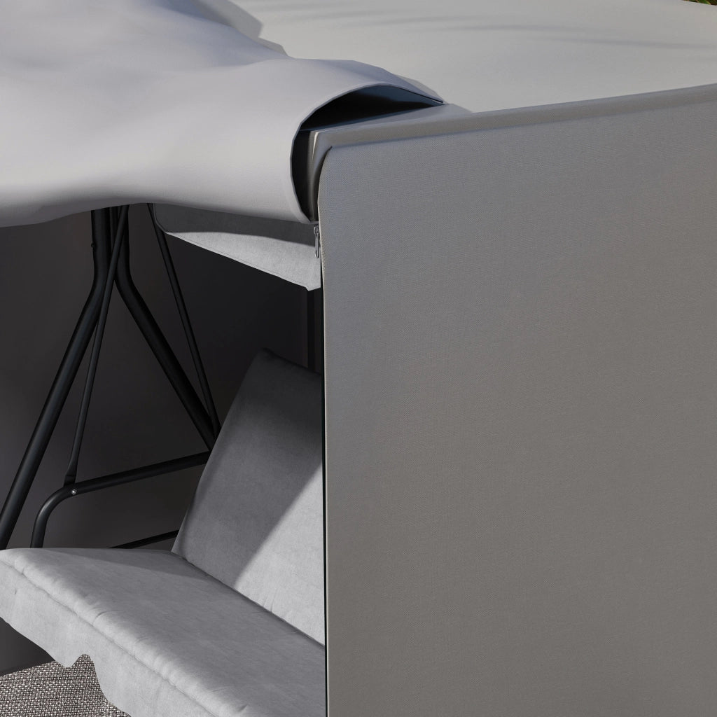 Copertura per amaca da giardino ¨C Minimal ¨C Grigio, Poliestere, 177x114x152 cm
