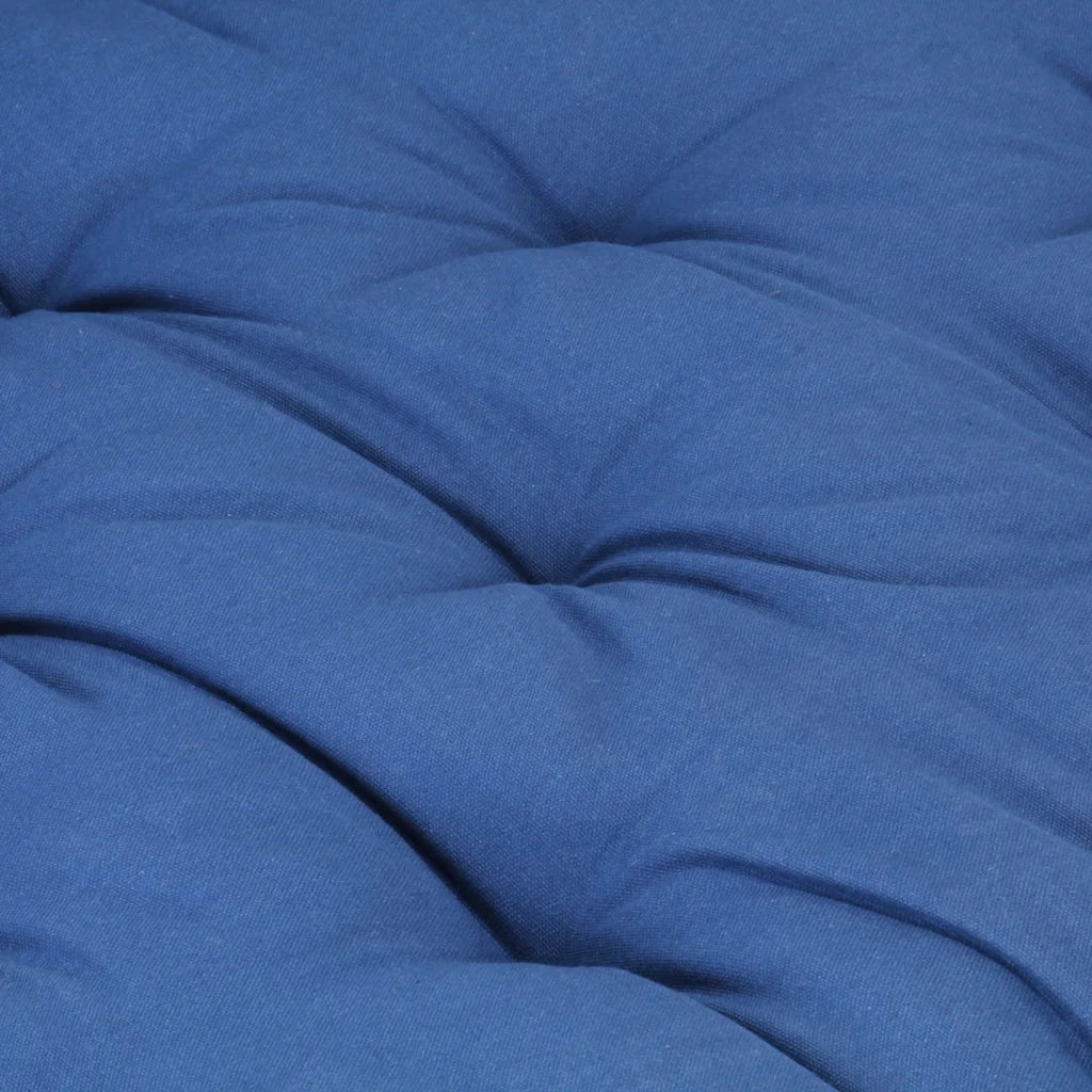 Cuscino per Pallet e Pavimento in Cotone 120x40x7 cm Blu Chiaro