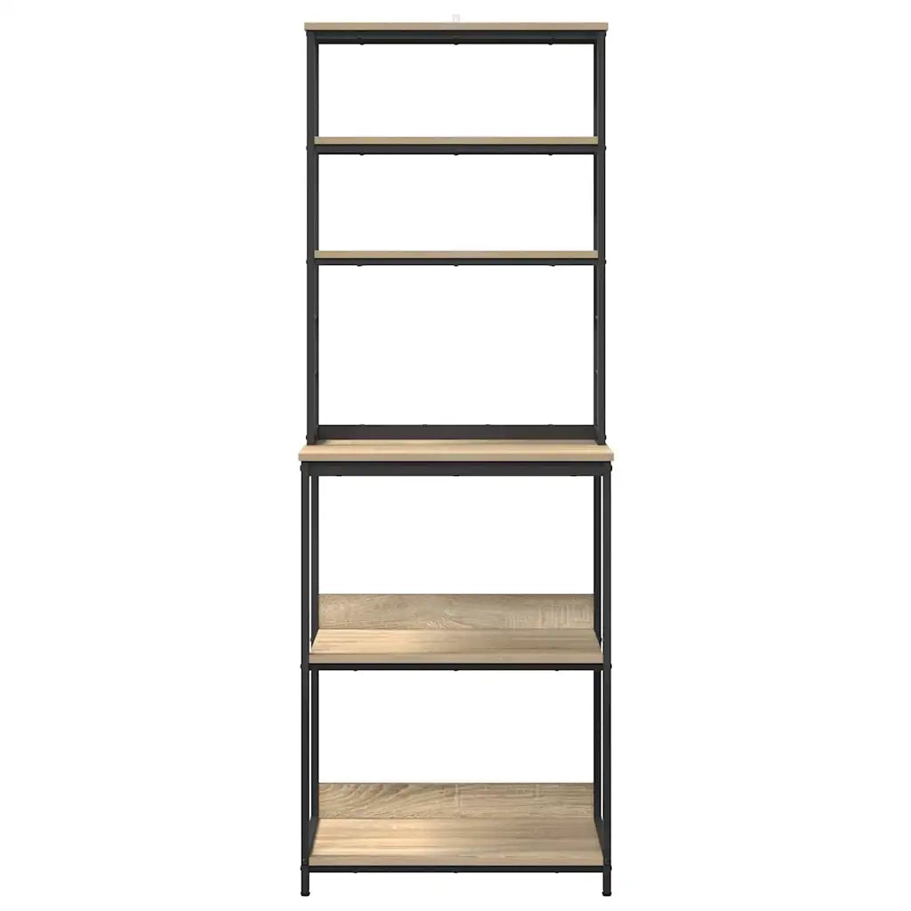 Mensola da cucina-Scaffale per Cucina Rovere Sonoma 60 x 40 x 168 cm