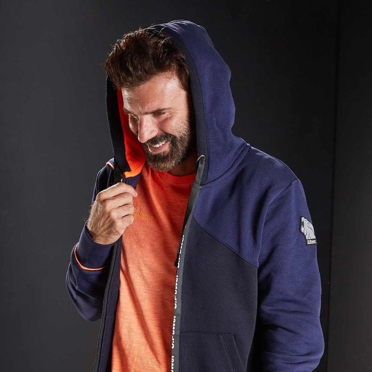 Felpa Full Zip con Cappuccio Jupiter Upower Deep Blue M