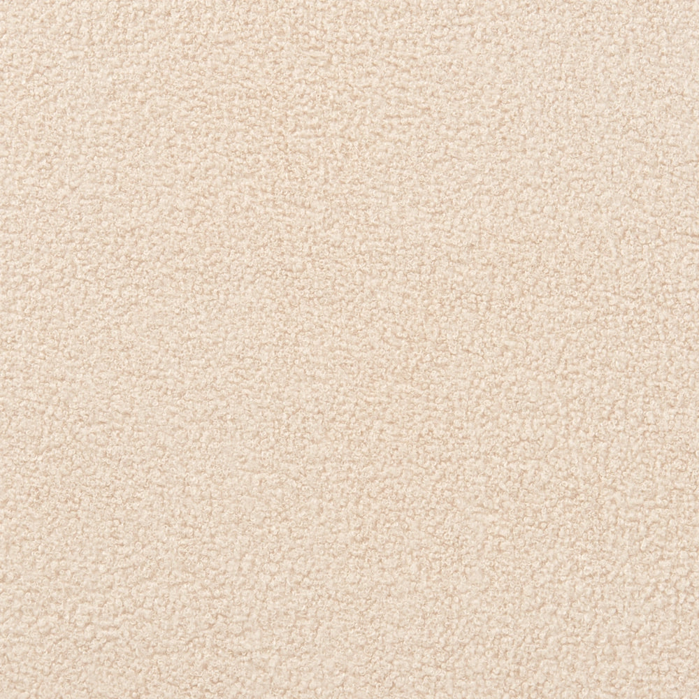 Letto beige bouclè tappezzeria doppia dimensione gambe dorate testiera con rete a doghe 180 x 200 cm design minimalista