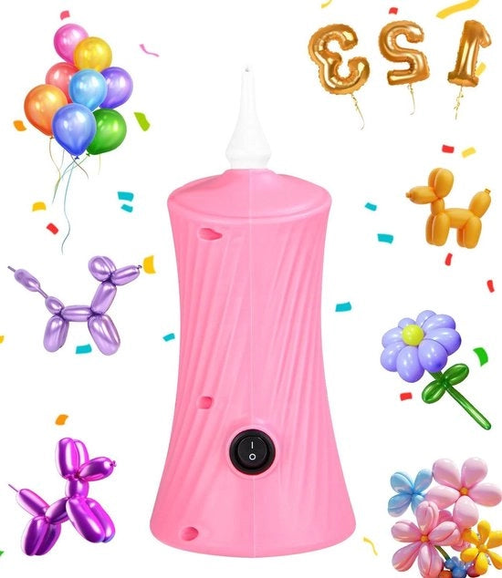 Pompa per palloni elettrica per palloni lunghi - 30 W pompa per palloni elettrica - festa matrimonio compleanno - pompa per palloni rosso