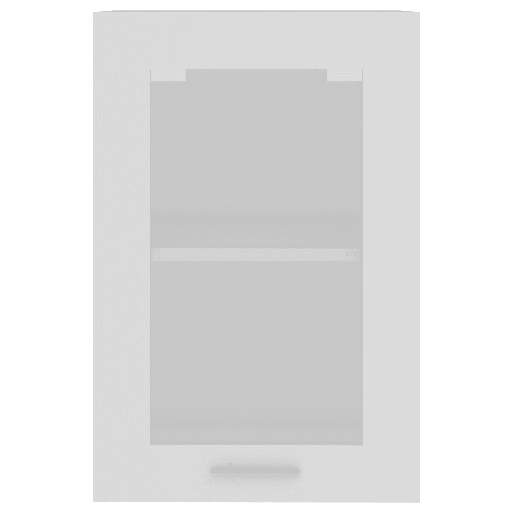 Armadio Sospeso con Vetro “Lyon” Bianco 40x31x60 cm 802505