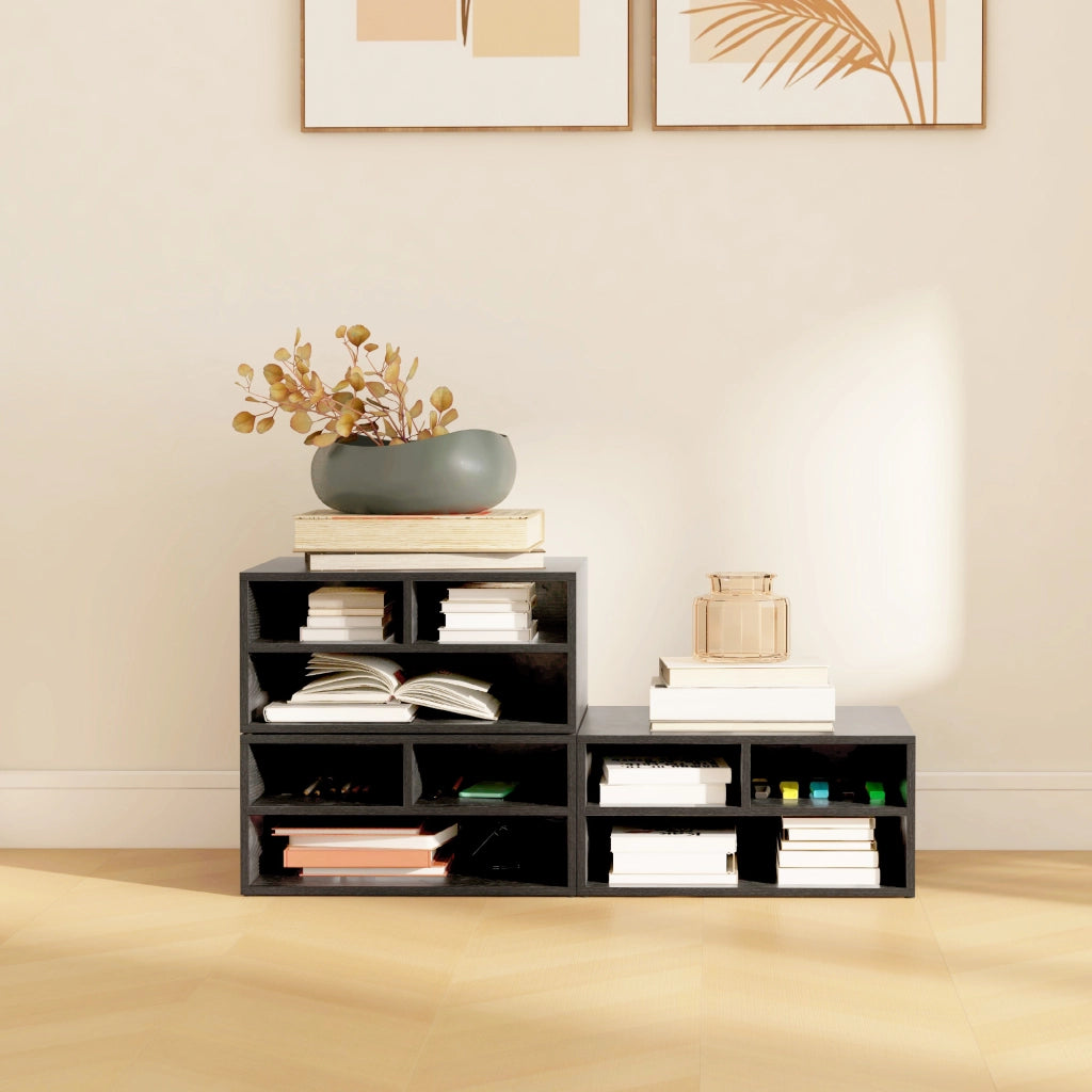 Scrivania con 3 cassetti e supporto stampante ¨C Zephmum ¨C Nero 47x40x22.5 cm