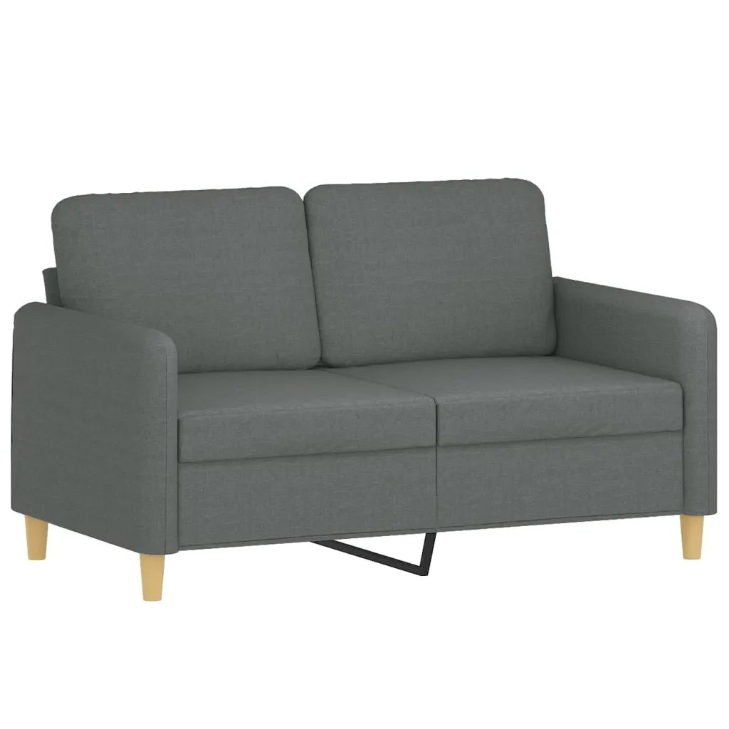 Divano a 2 Posti Grigio Scuro 120 cm in Tessuto 359471