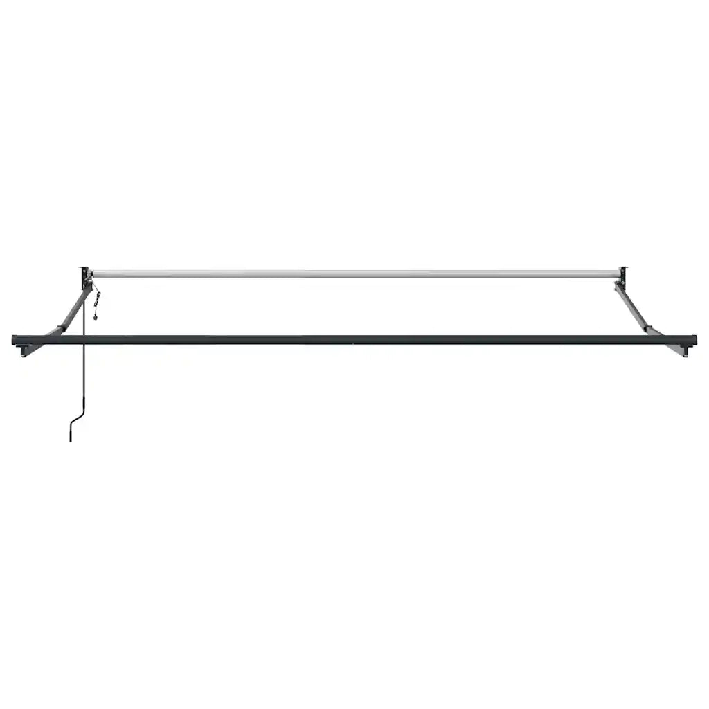 Tenda da Sole-Tenda parasole per balcone Antracite e Bianca 3x2,5 m Tessuto e Alluminio 954338