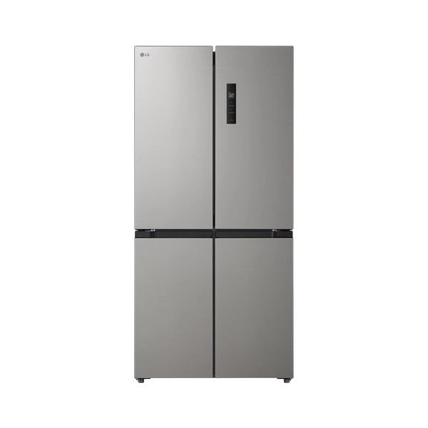 Lg gmm41msbem frigorifero multidoor slim, classe e, 474l, total no frost, cassetto fresh switch, silver