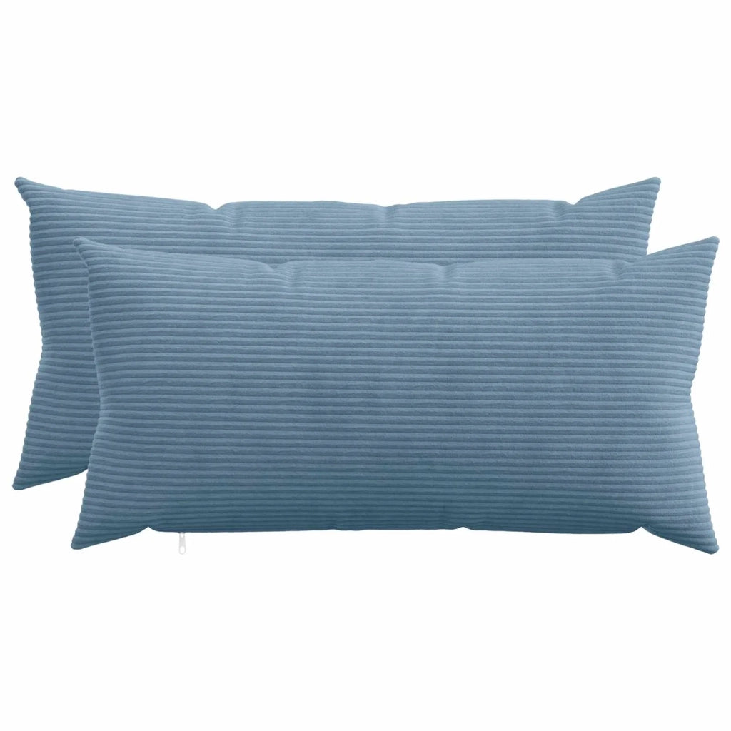 Federa 2 pcs HEERLEN Blu 40 x 80 cm corduroy 909916