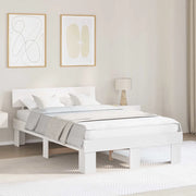 Struttura del letto Bianco 140 x 190 cm Pino massello