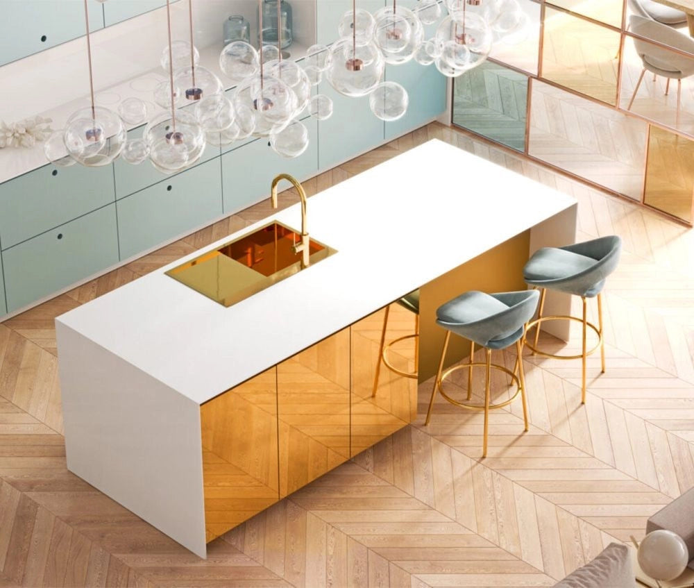Lavello In Acciaio Russel 111 Gold