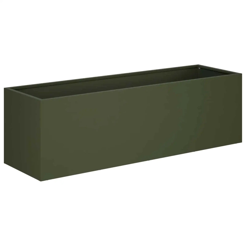 Vaso da giardino 2 pz Verde Oliva 80 x 30 x 30 cm 8005211