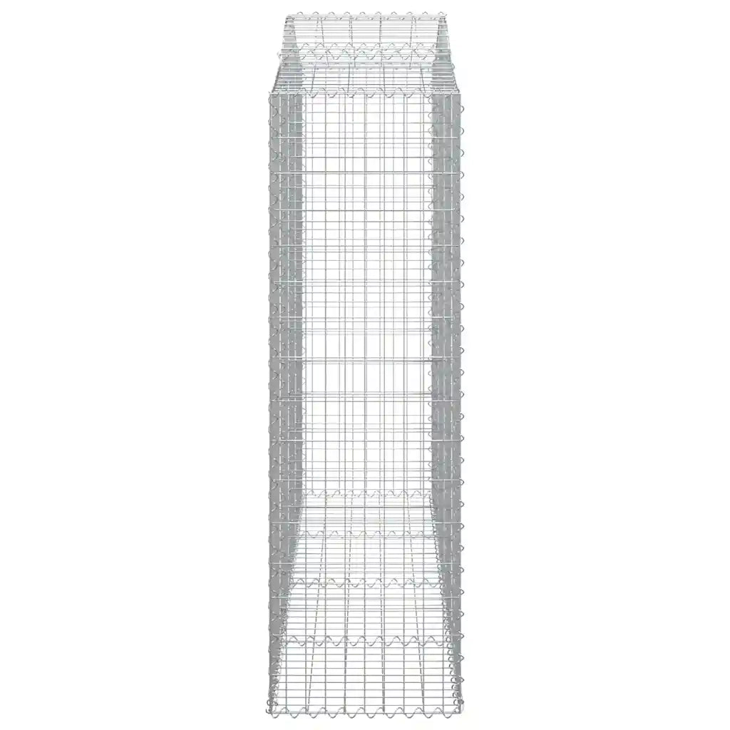 Cesto Gabbione ad Arco 200x50x160/180 cm Ferro Zincato