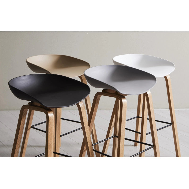 Set di 6 Sgabelli Lelia Bianco 40x52x75