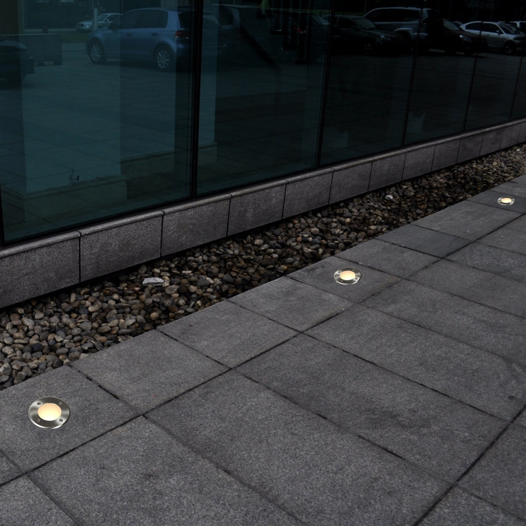 Set di 12 lampade da incasso decorazione luminosa di forma rotonda 2402091