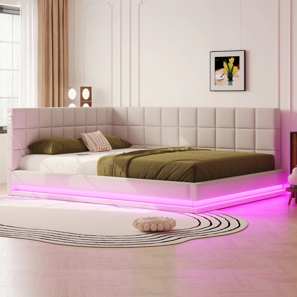 Divano letto multifunzione lino 160x200 cm