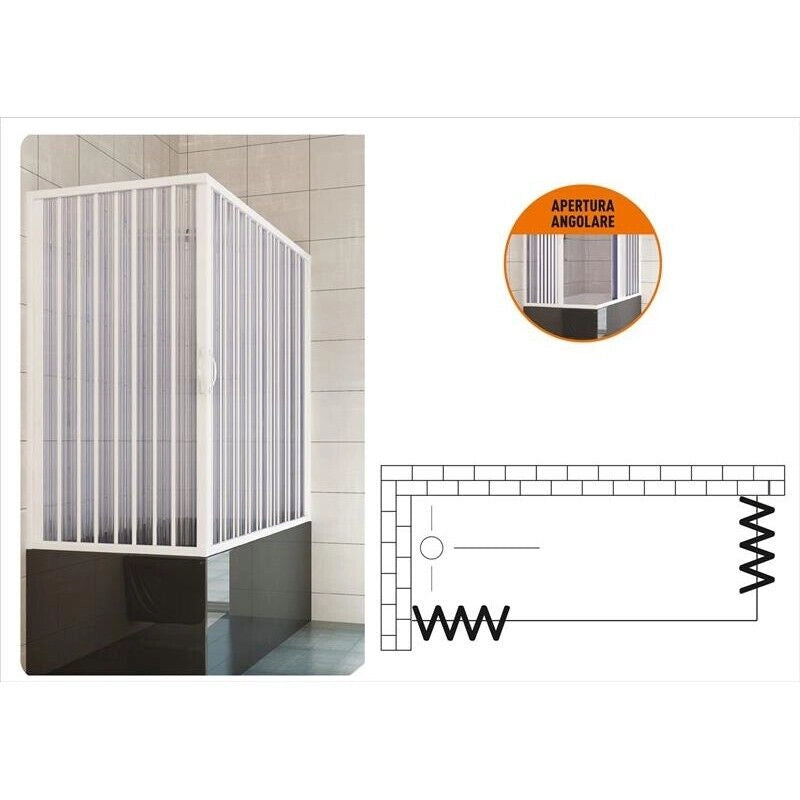BRIXO PIRANHA BOX DOCCIA PARETE VASCA IN PVC 70 X 170 CM