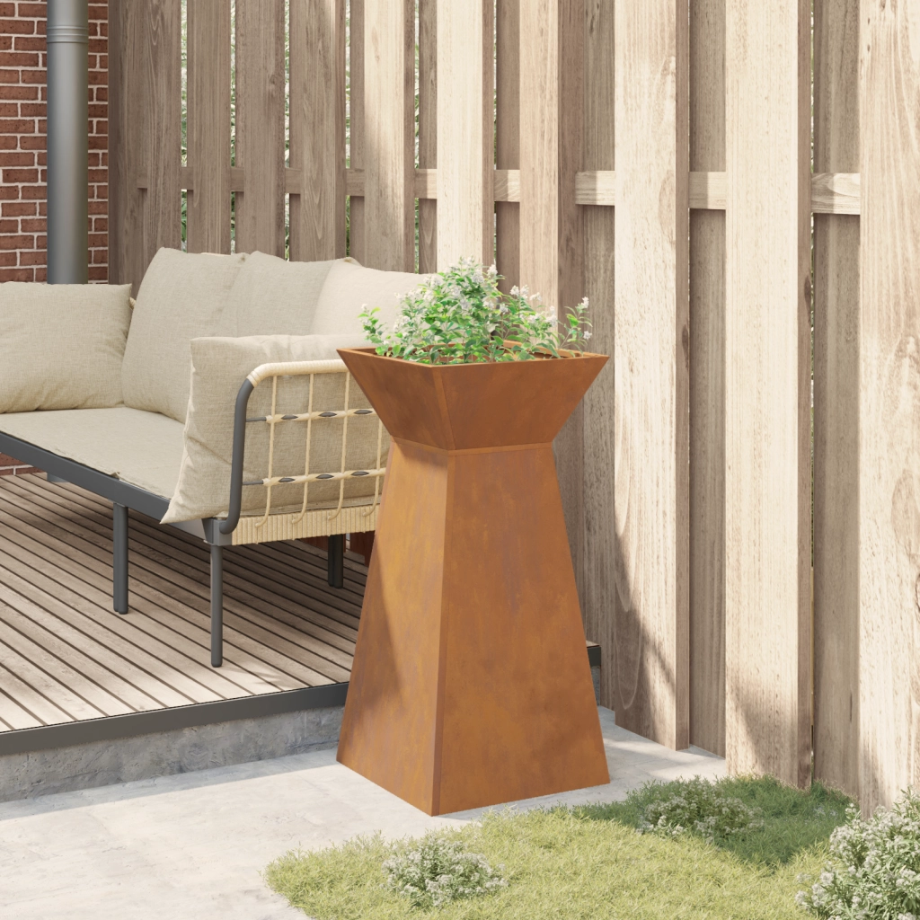 Supporto per Piante Acciaio Invecchiato 35 x 35 x 73 cm