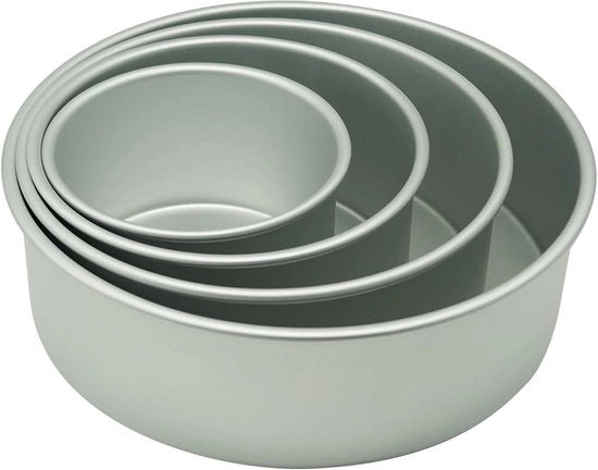 Set di forme a forma di cono per torte alte extra, diametri 15/20/25/30 cm x 10 cm