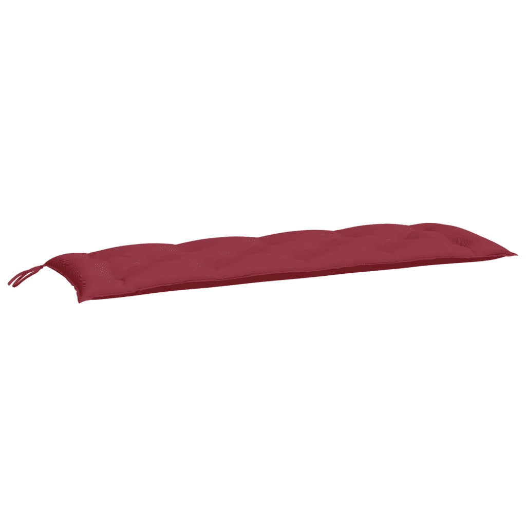 Cuscini per Panca 2 pz Rosso Vino 150x50x7 cm in Tessuto Oxford 361706