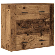 Credenza | Madia | Buffet da pranzo | Armadio da pranzo Legno Vecchio 80x33x70 cm in Truciolato