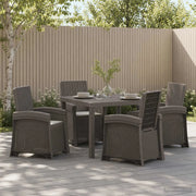 Set da Pranzo per Giardino 5 pz Grigio Chiaro PP 3430118