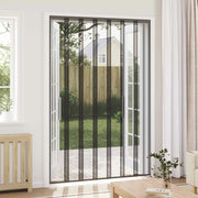 Zanzariera per porta con tenda in rete Nero 160 x 240 cm