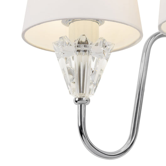 Lampada da parete Modern in Metallo Florero Cromo