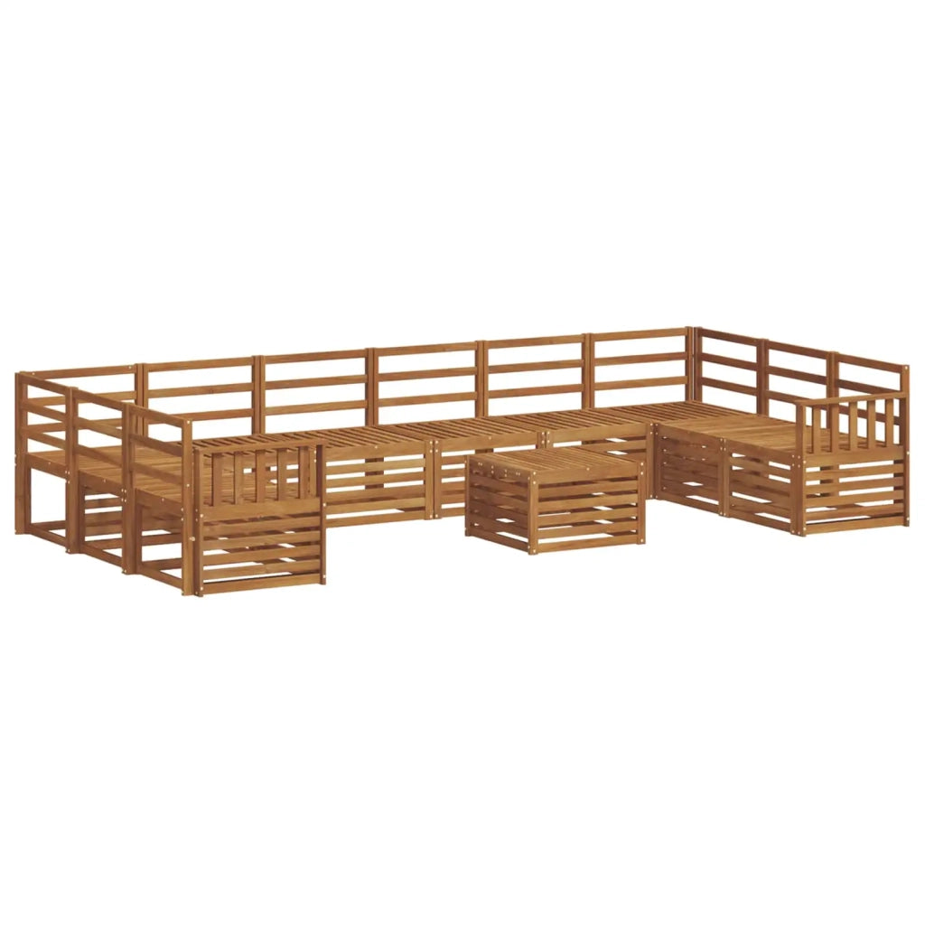 Set divani Naturale Legno di Acacia Massello 3375589