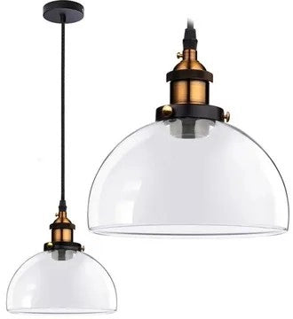 Lampada Da Soffitto Pensile Di Vetro Verto C