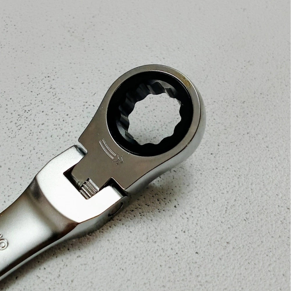 Benman 15mm chiave combinata a cricchetto snodata professionale