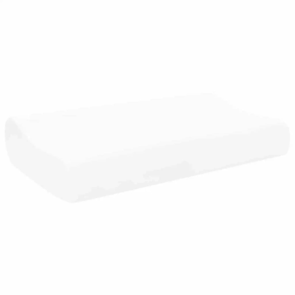 Cuscino da Letto Bianco 80 x 40 x 12,5 cm Schiuma Memory CFW1566852