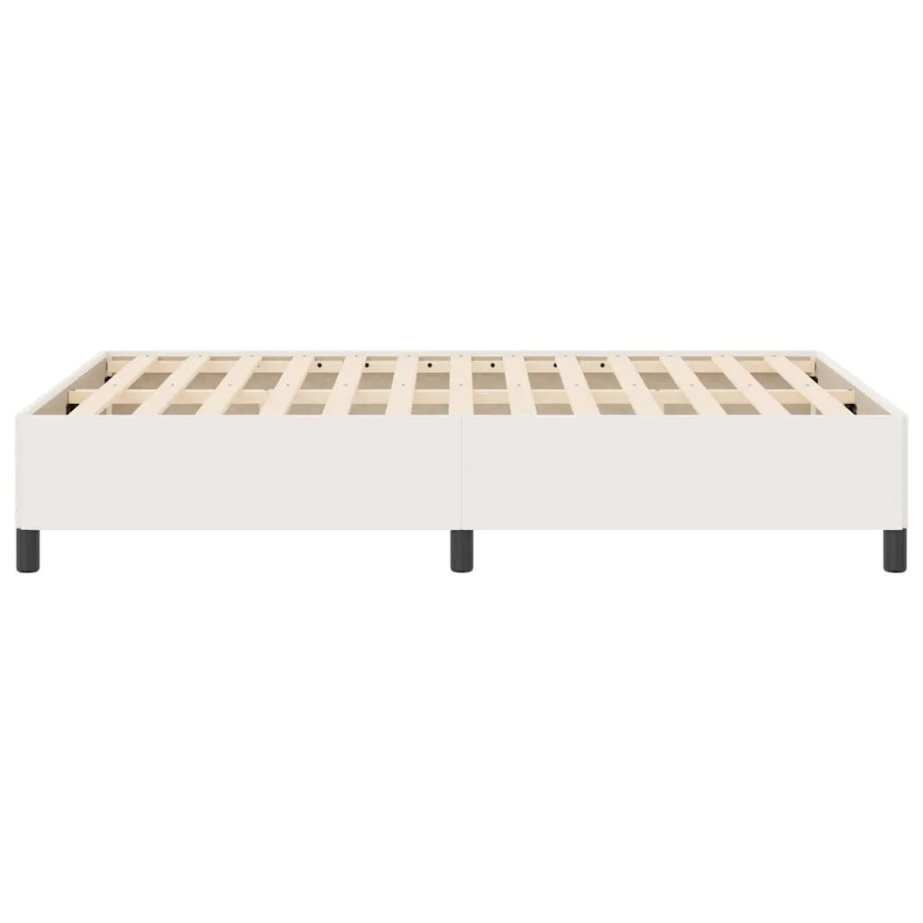 Letto a molle Crema 140 x 190 cm Tessuto in Cords 42006969
