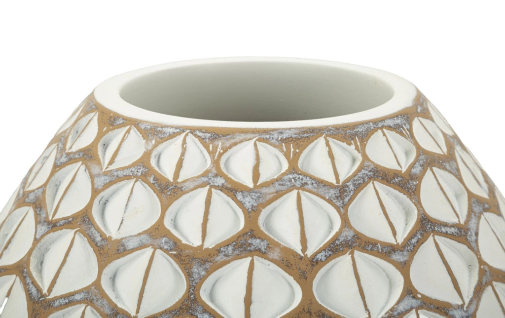 Vaso Resina Tibet Cm Ø 27X27 Elegante Design Moderno