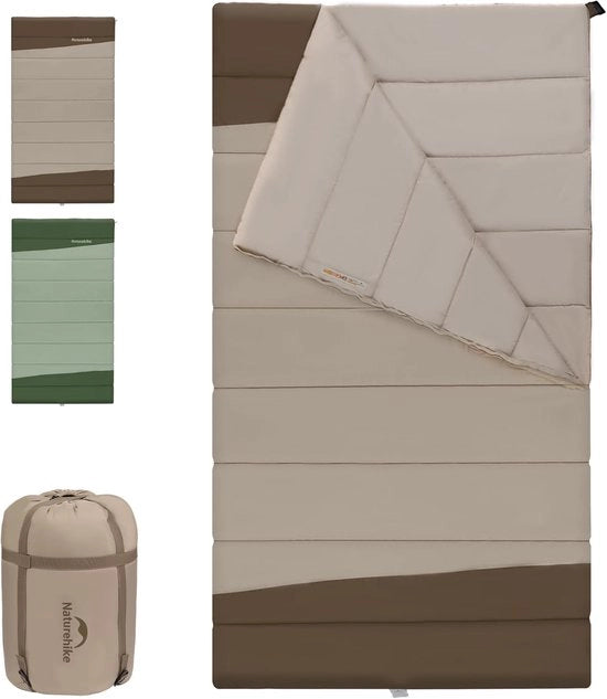 Sacco da Campeggio Bagnato a Due Faccie per 3-4 Stagioni, 220 x 115 cm