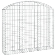 Cesto Gabbione ad Arco 150x30x120/140 cm Ferro Zincato